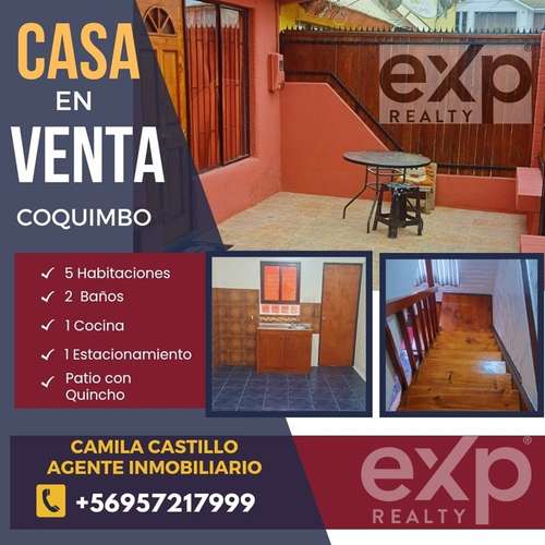 Casa en venta de 5 dorm. en Coquimbo