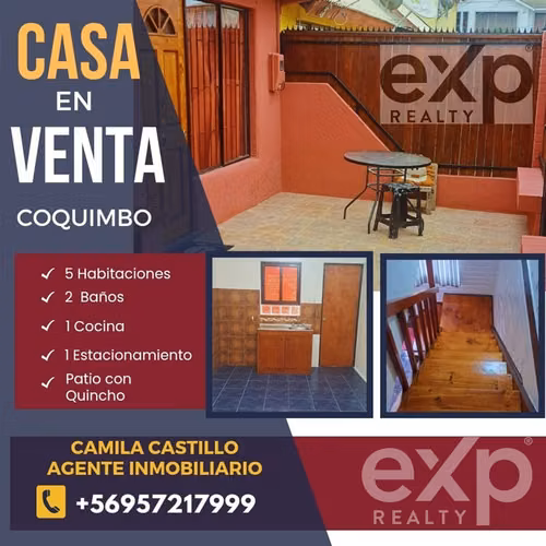 Casa en venta de 5 dorm. en Coquimbo