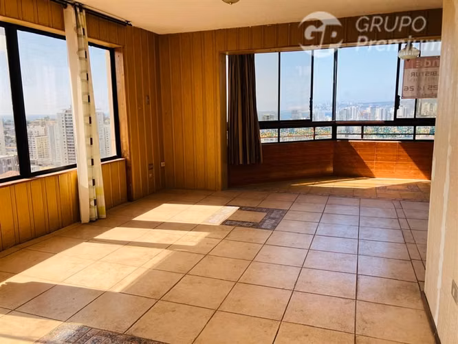 Venta depto vista al mar 3D3B 103m2 valor excepcional