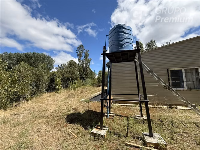 Parcela 5.000 m con casa equipada y estero Loncoche