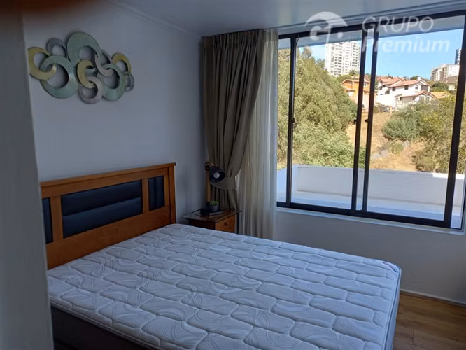Departamento en arriendo amoblado de 2d,1b,piscina, Reñaca.