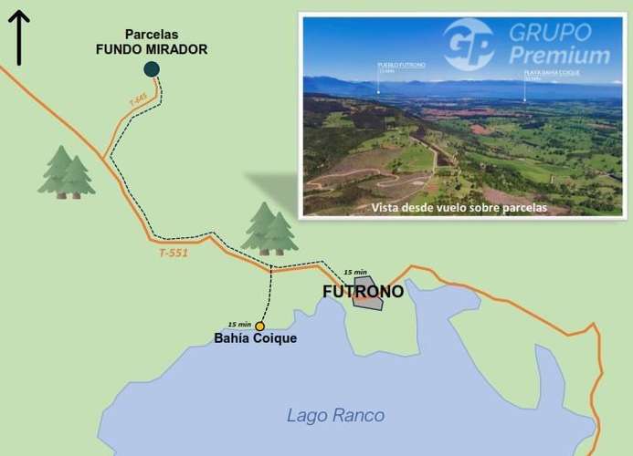 Parcela en venta en Futrono