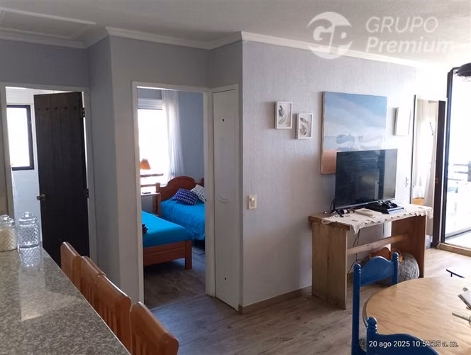 Depto en venta Frente y borde Mar de 3 dorm. en El Quisco