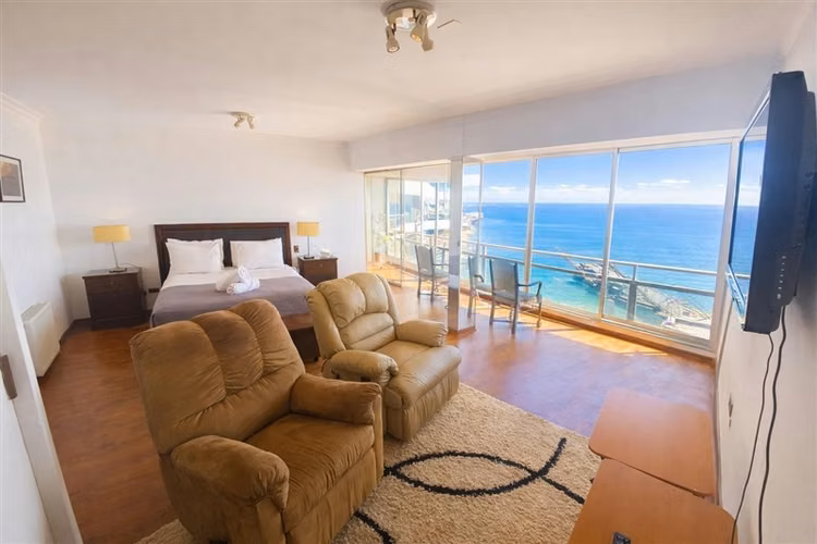 Departamento con vista panorámica al Mar Muelle Vergara