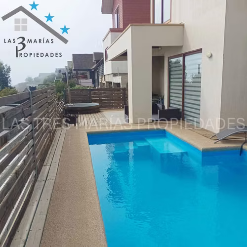Pingueral: casa 4D con jacuzzi y piscina (152654)