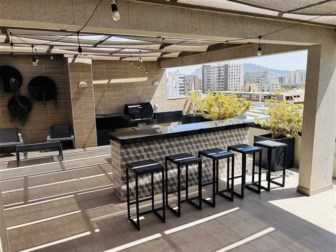 Departamento casi nuevo 3dorm 2baños 1est Metro Chile España