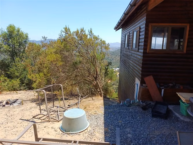 Parcela y cabaña venta en Hacienda el pangal, Casa blanca