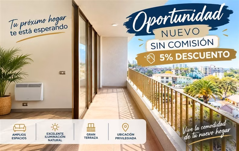5% de Descuento Sin Comisión Nuevo a Estrenar Ñuñoa