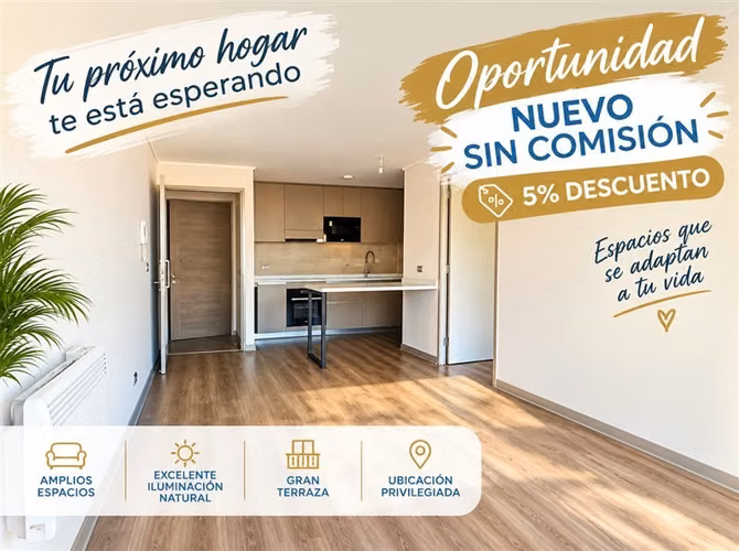 Nuevo a Estrenar Sin Comisión 5% de Descuento Ñuñoa
