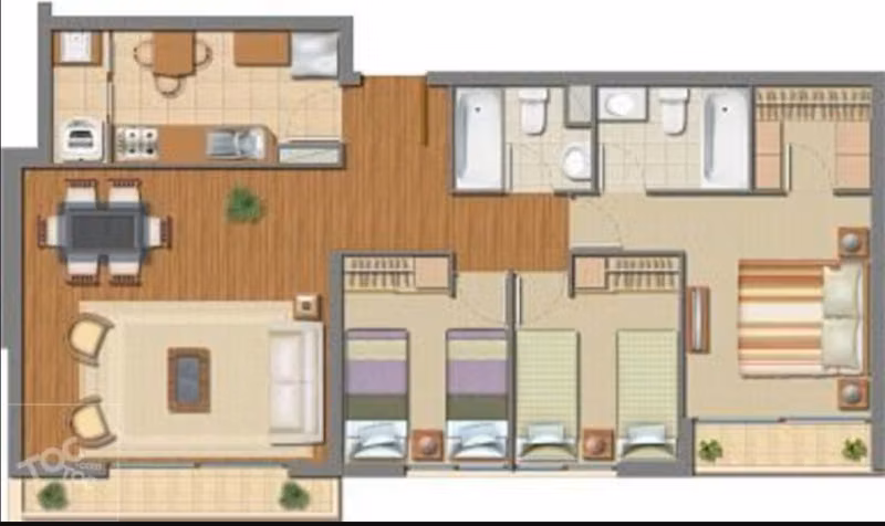 Departamento en venta de 3 dorm. en San Miguel