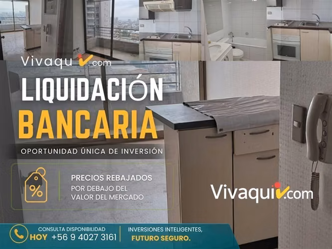 Departamento en venta de 1 dorm. en Santiago