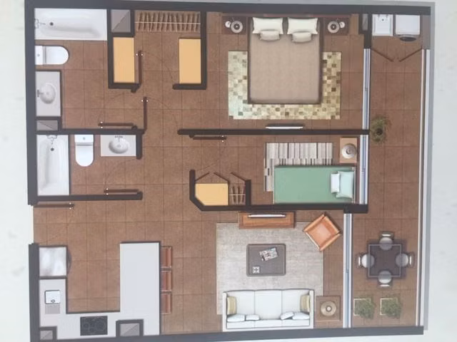 Departamento en venta de 2 dorm. en Providencia