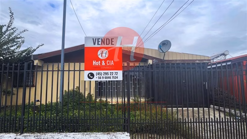 Casa en Venta Sector Recabarren Temuco 3D 3 Est