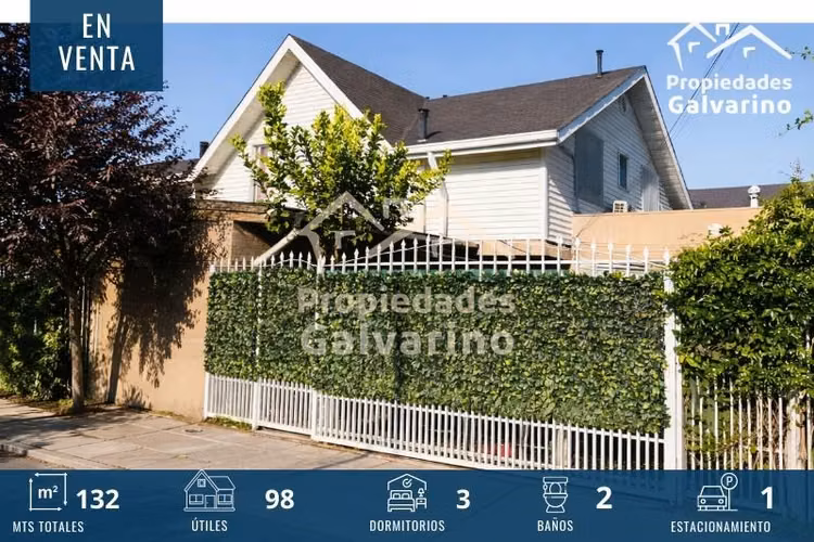 Casa en venta de 3 dorm. en Quilicura