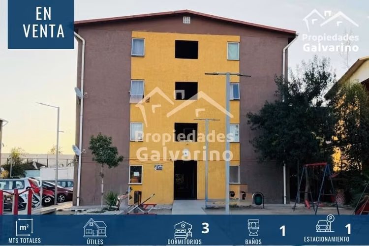 Departamento en venta de 3 dorm. en Renca