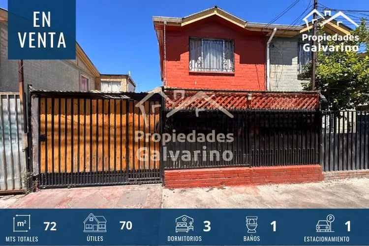Casa solida 3D+1B - Quilicura