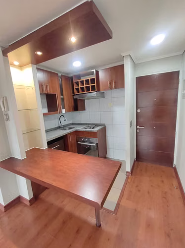Dpto 1 dorm. estac y bodega, metro Sta Lucia. (132226)