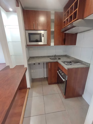 Dpto 1 dorm. estac y bodega, metro Sta Lucia. (132226)