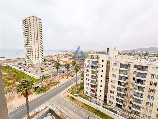 Depto 2D amoblado vista mar piso 10 Coquimbo