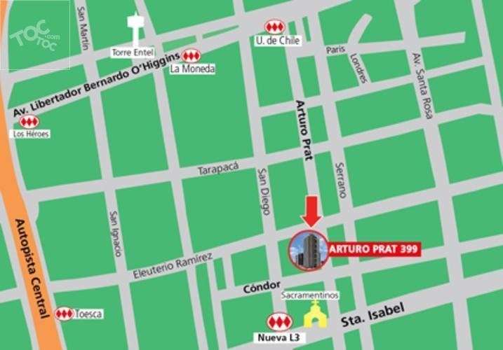 Depto 1D 1B cerca Metro Parque Almagro Santiago - Imagen 15