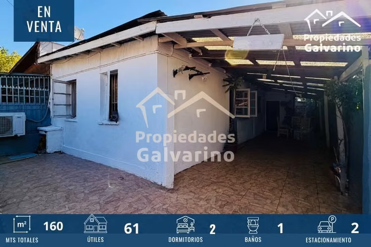 Casa en venta de 2 dorm. en Conchalí