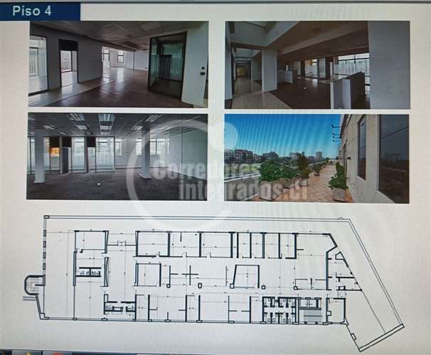 Oficina arriendo en Providencia planta libre 1363 o 685 m2