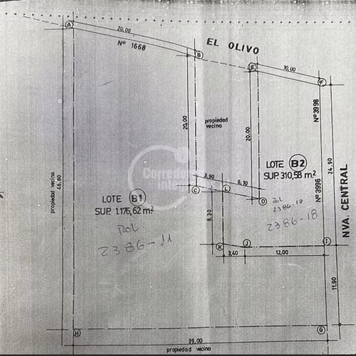 Sitio en venta en Conchalí Proyecto Inmobiliario
