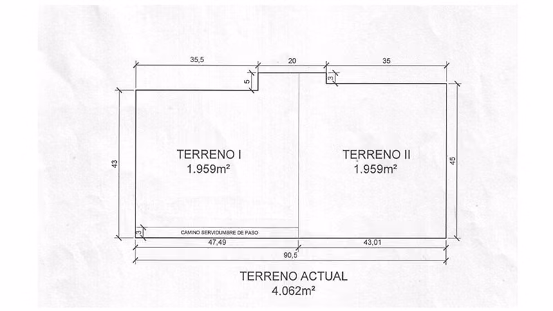 Venta Sitio La Dehesa 4.000 Mtrs + casa Subdividir 2 Sitios