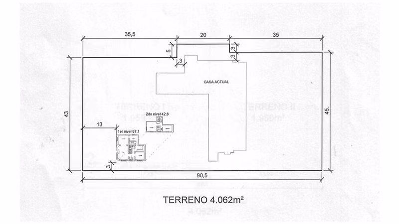 Venta Sitio La Dehesa 4.000 Mtrs + casa Subdividir 2 Sitios