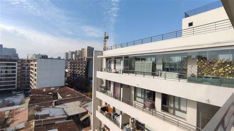 1 dorm. 1 baño. Terraza a lo largo del Dpto. en Santiago - Imagen 10