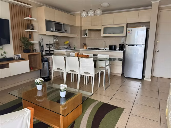 Departamento en venta de 3 dorm. en Algarrobo. Condominio.