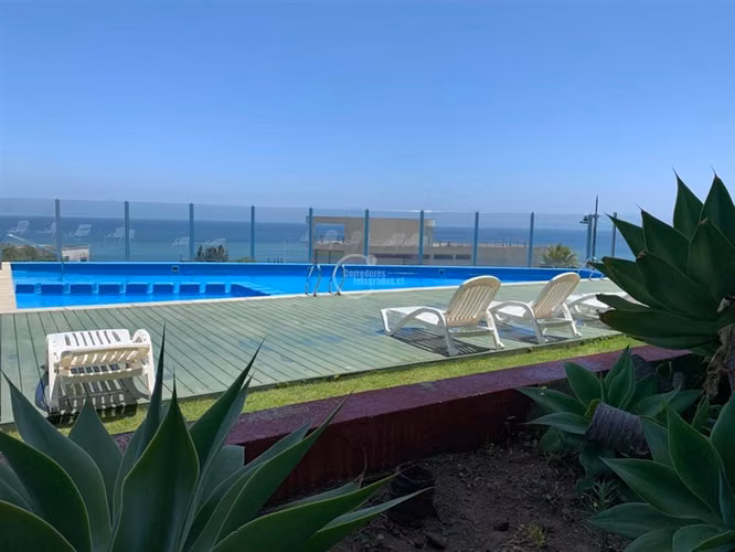 Departamento en venta de 3 dorm. vista al mar en Concón