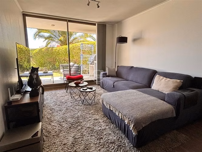 Venta departamento en Concon con jardín de 3 dormitorios