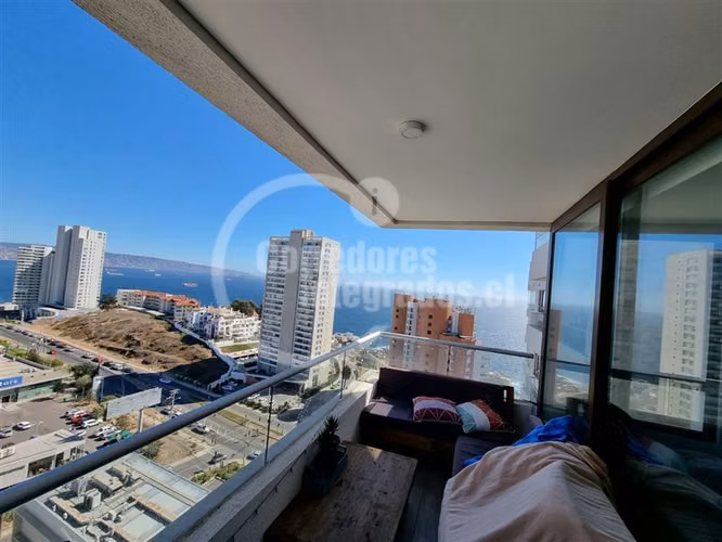 Venta departamento Reñaca, 2D, 2B, vista al mar, estacionam.