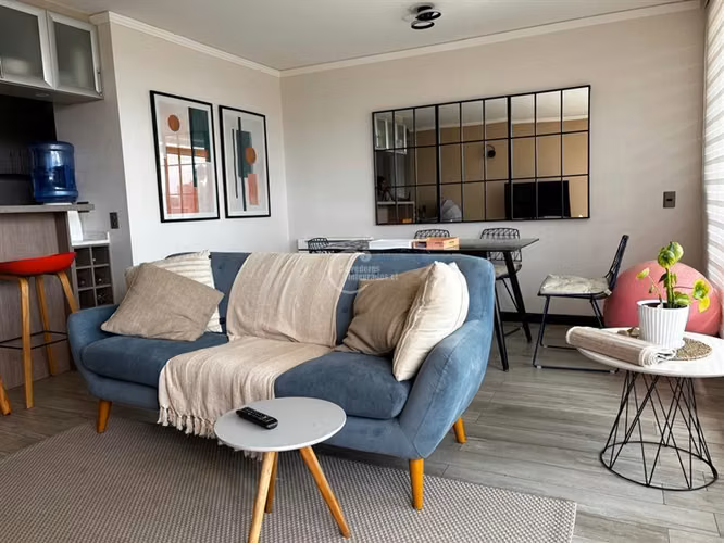 Venta departamento Reñaca, buena orientación 3D, 2B, estac.