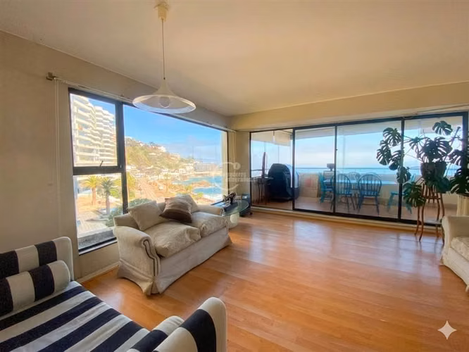 venta departamento Reñaca primera linea gran vista y terraza