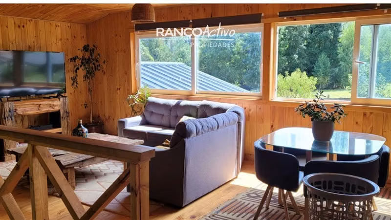En venta casa en parcela 4 dorm y piscina cerca Valdivia