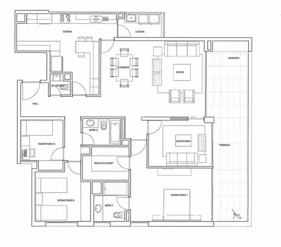 Depto Venta 3 dorm. y salita. Estac y Bodega Lo Barnechea