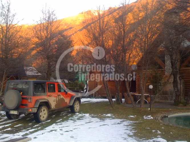 Espectacular log house en las termas de Chillan.
