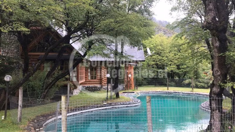Espectacular log house en las termas de Chillan.