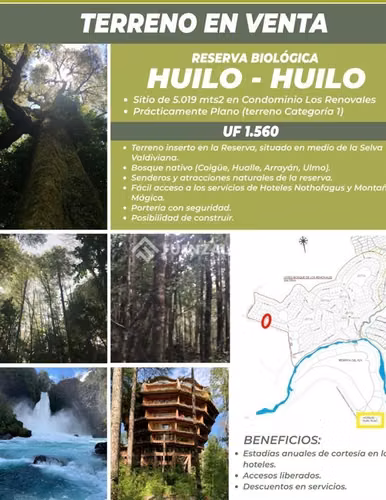 Sitio en venta en Panguipulli