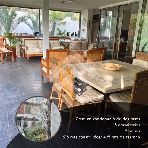 Casa en venta de 3 dorm. en La Reina. 3 dormitorios + servic