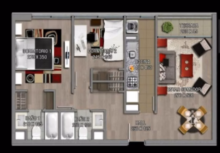 Departamento Metro Irarrazabal, 2 dormitoriod - Imagen 6