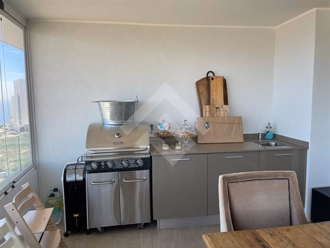 Dpto venta Vista al Mar 3d/2b/2estac La Foresta Viña del Mar