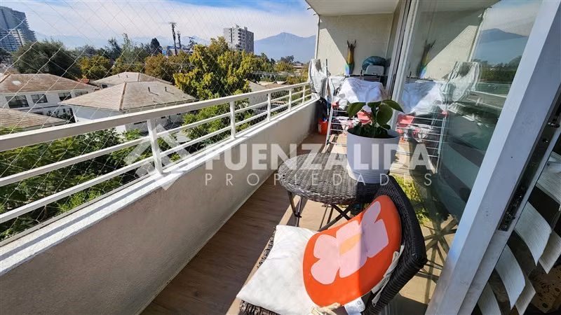Departamento en venta tipo mariposa en Ñuñoa