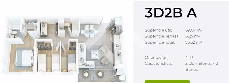 Departamento en venta 3D 2B 1Estac 1Bod. En Recoleta - Imagen 8