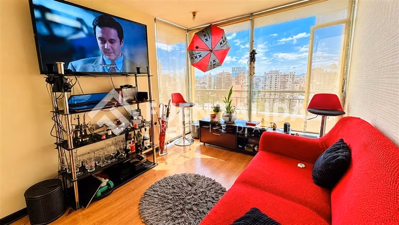 Departamento en venta de 1dorm y 1bañ. en Santiago