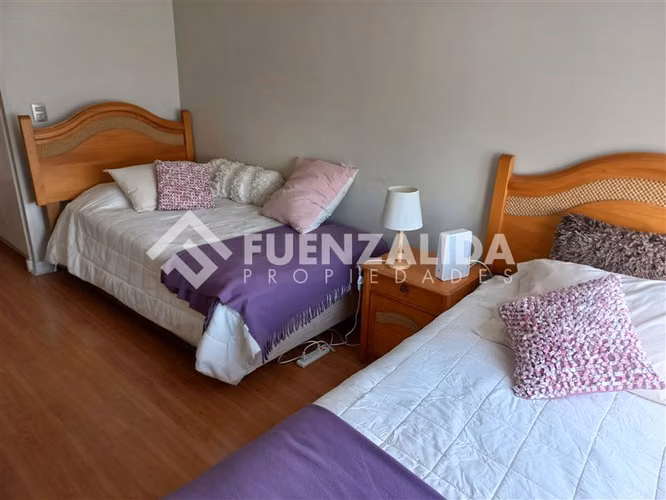 Departamento amoblado año corrido 4 dor, sector Poniente