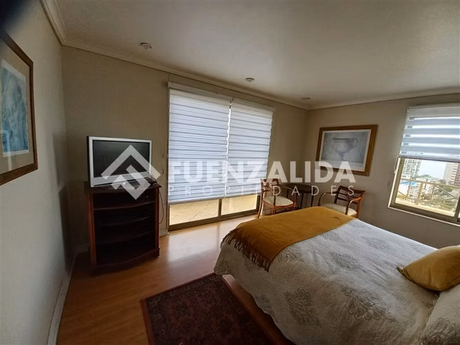 Departamento amoblado año corrido 4 dor, sector Poniente