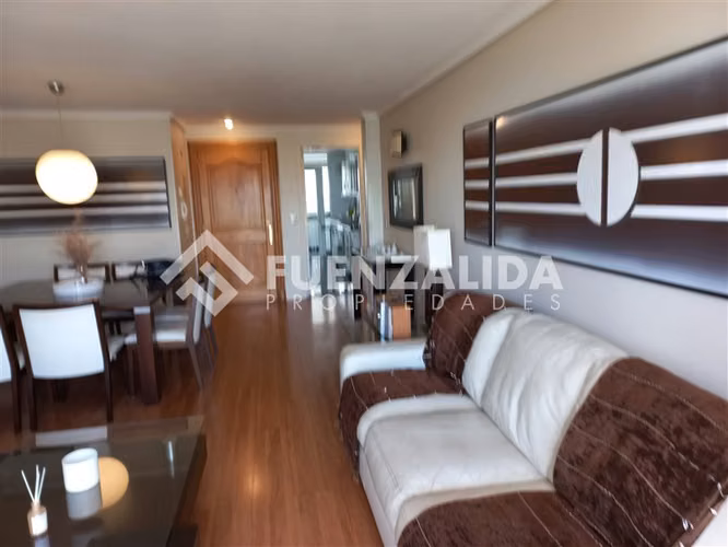 Departamento amoblado año corrido 4 dor, sector Poniente